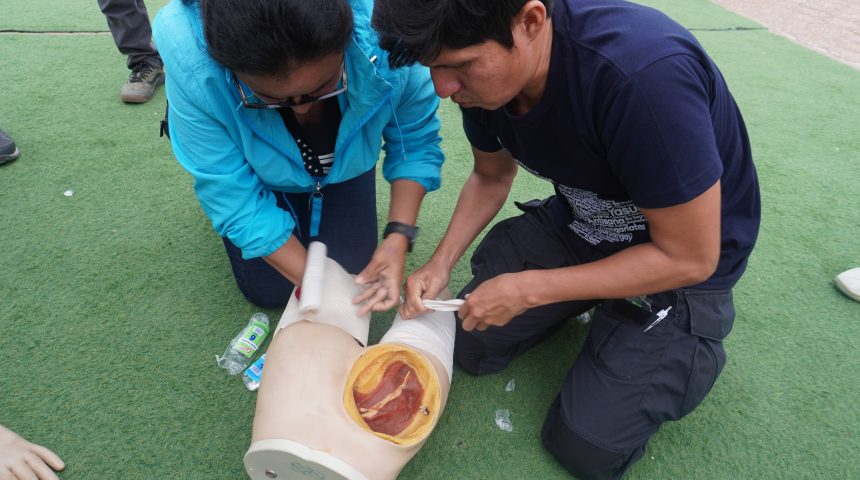 DSC02559 PERSONAL DE ÁREAS PROTEGIDAS SE FORTALECE EN ATENCIÓN TÁCTICA DE EMERGENCIAS